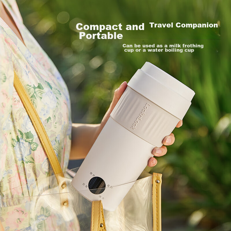 Lock & Lock Milk Frother Cup, Electric Milk Frother, Portable Milk Frother, Coff...