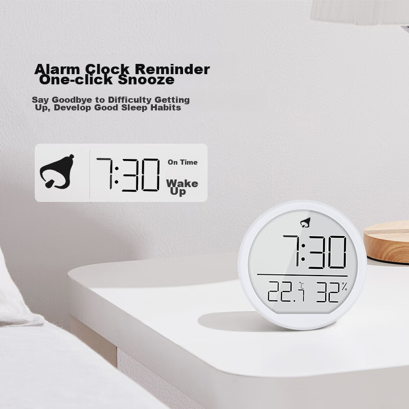 Compas Thermometer And Hygrometer, Indoor Alarm Clock, Temperature Gauge, Baby R...
