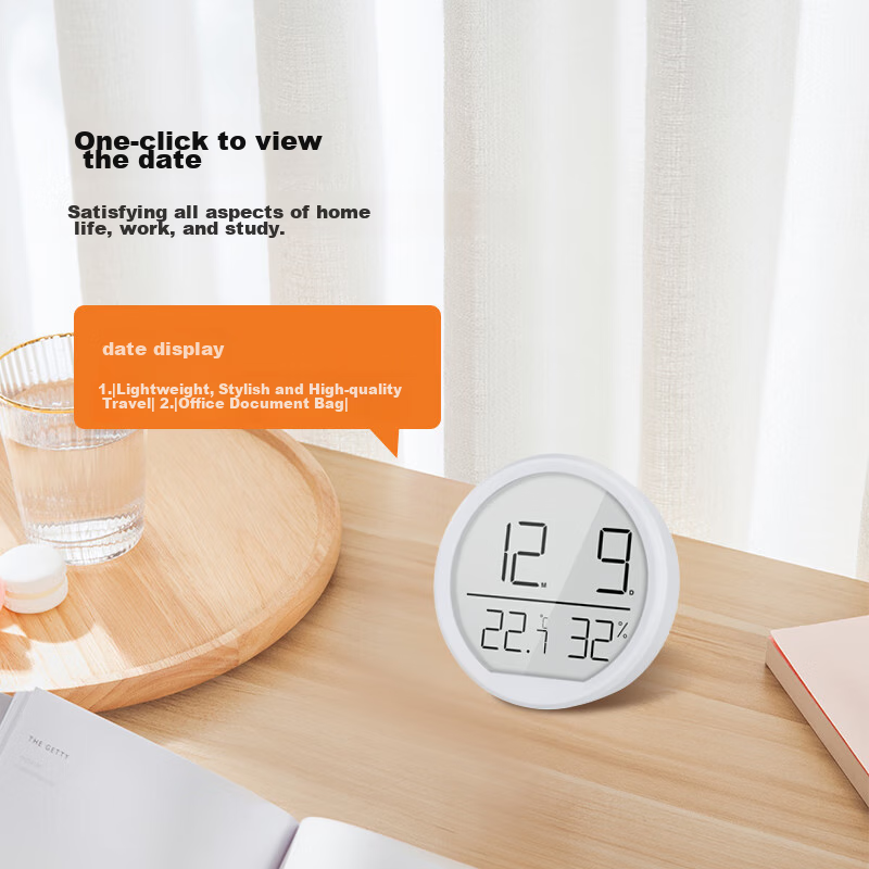 Compas Thermometer And Hygrometer, Indoor Alarm Clock, Temperature Gauge, Baby R...