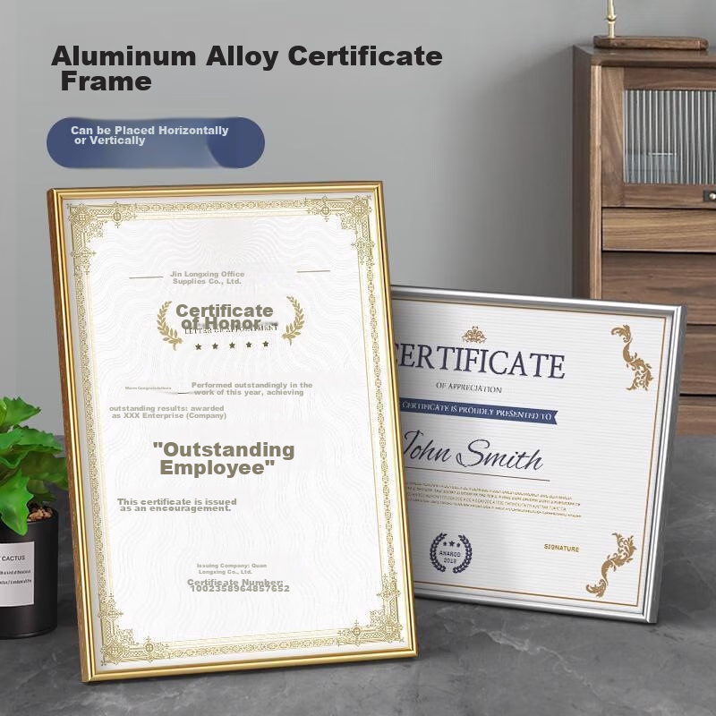 Jinlongxing Aluminum Alloy Photo Frame, Business License Frame, Copy Frame, A4 C...