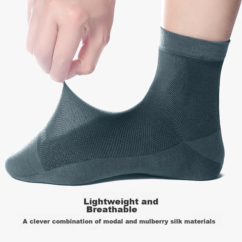Goldlion Men's Socks, Spring And Summer Modal Silk-Blend Cool-Feel Business Casu...