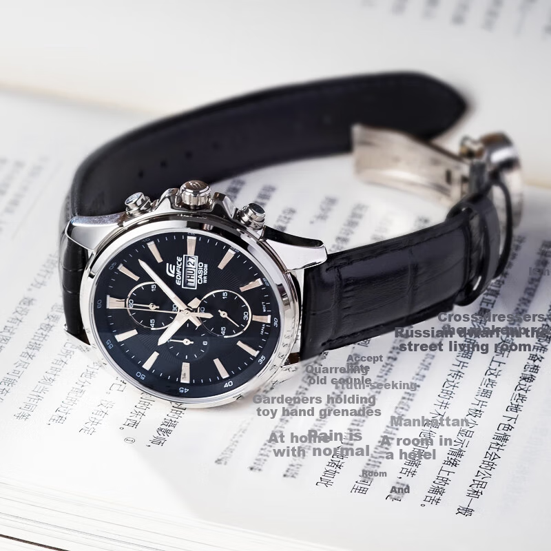 CASIO Business Casual Leather Belt Men's Watch Men's Watch Christmas Gift for Bo...