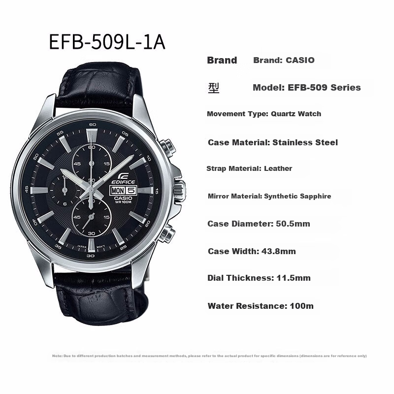 CASIO Business Casual Leather Belt Men's Watch Men's Watch Christmas Gift for Bo...