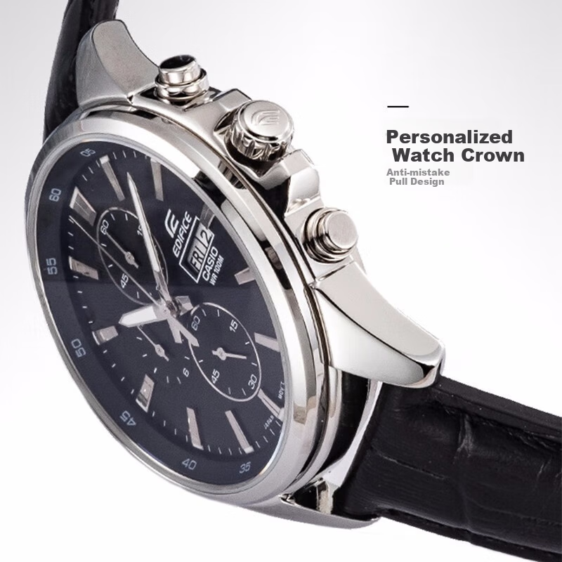 CASIO Business Casual Leather Belt Men's Watch Men's Watch Christmas Gift for Bo...