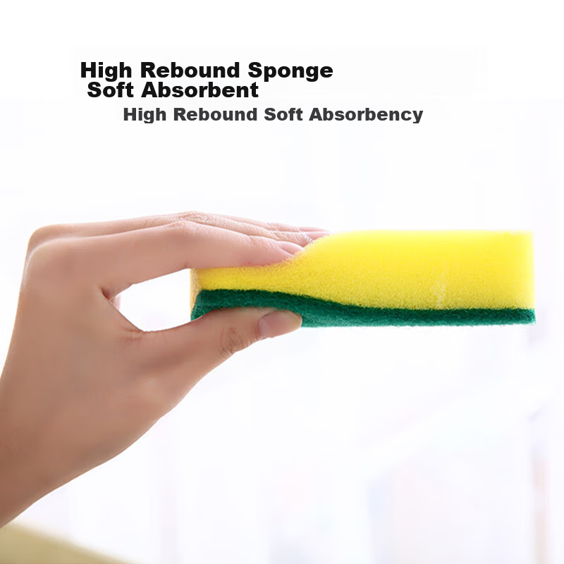 Juqi Yanxian Dishwashing Sponge Scrubber Cleaning Cloth Kitchen Utensil Pot Scru...