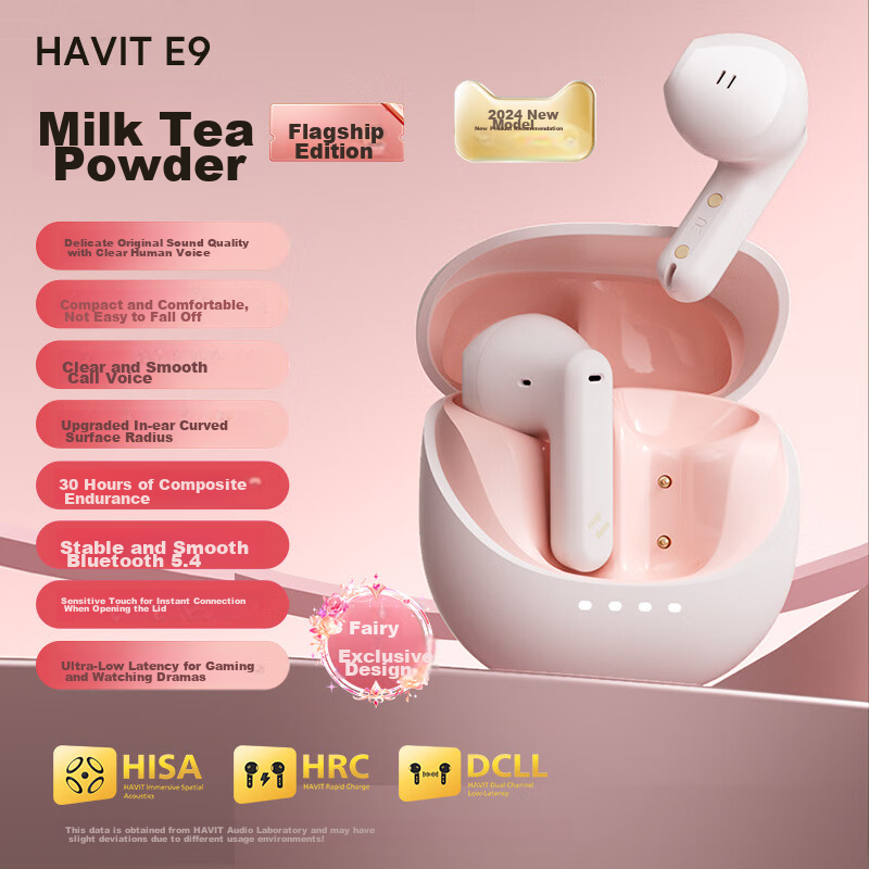 HAVIT [5,000+ Positive Reviews] True Wireless Bluetooth Earbuds Semi In-Ear Spor...