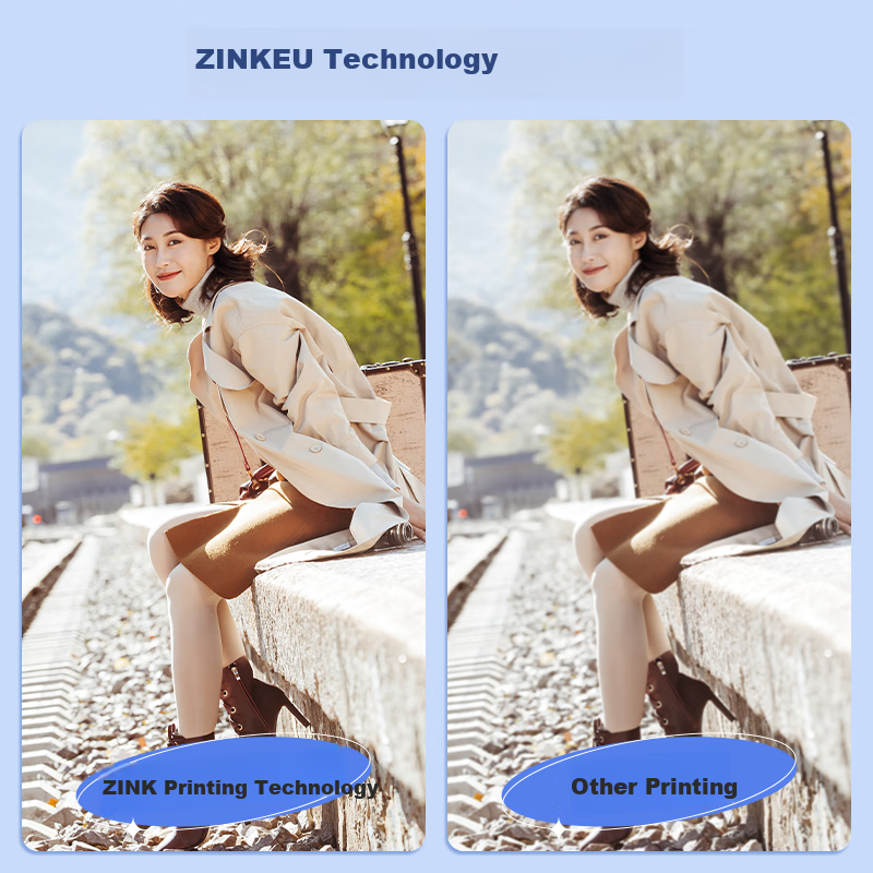 Hanin Instant Z1 Blue Pocket Camera Phone Photo Printer Instant Photo Mini Porta...