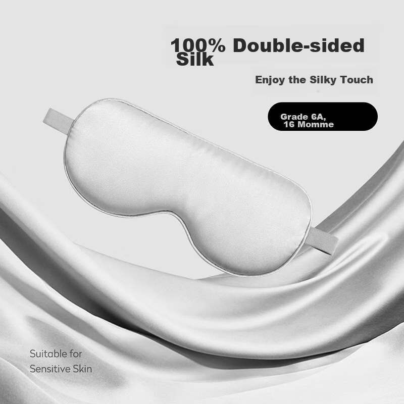 BANANA TRIP Silk Eye Mask, Double-Sided Skin-Friendly, Light-Blocking, Adjustabl...