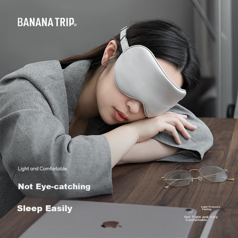 BANANA TRIP Silk Eye Mask, Double-Sided Skin-Friendly, Light-Blocking, Adjustabl...