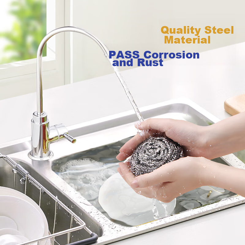 Hui Zao 40g Steel Wool Pot Scrubber, Large Size, Dish Washing, Low Shedding, 12...