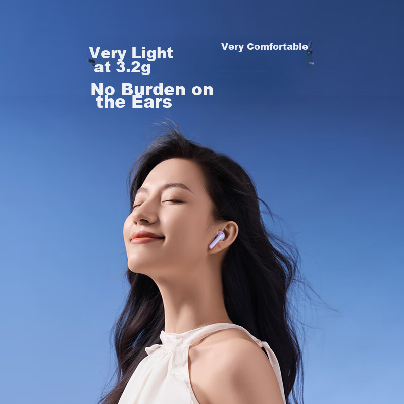 Edifier Zero Air True Wireless Bluetooth Earbuds, Semi In-Ear Headphones, Wirele...