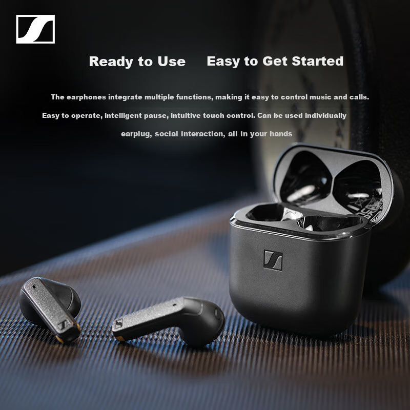 Sennheiser ACCENTUM OPEN True Wireless Earbuds Bluetooth Wireless Earphones Half...