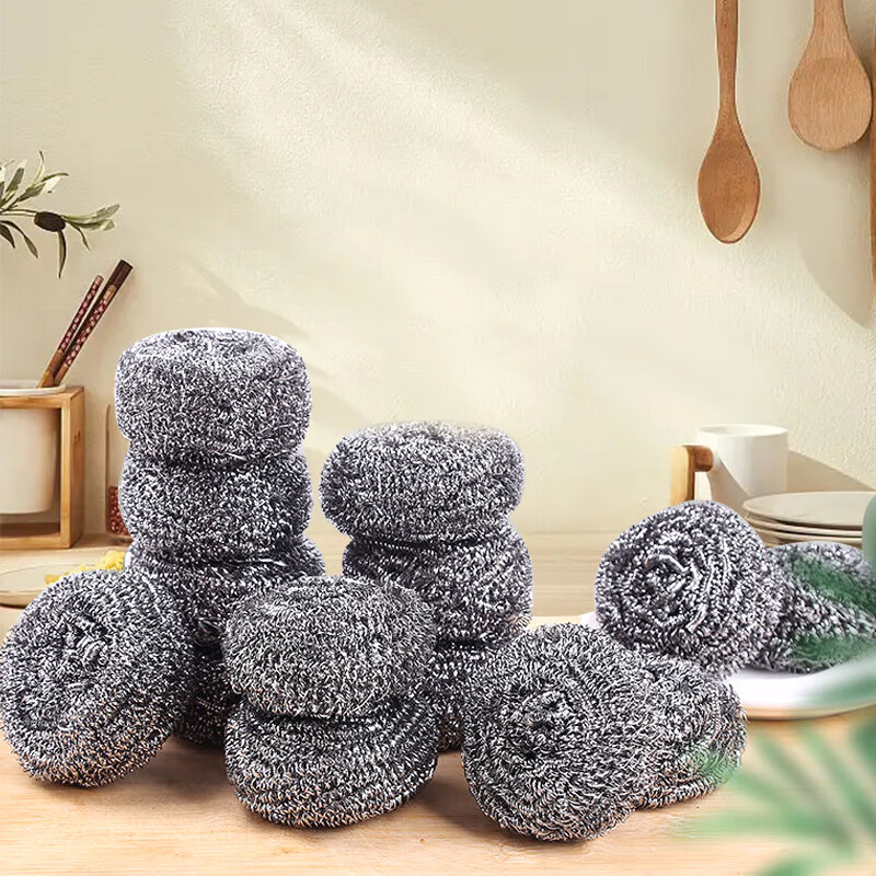 Jiecheng Stainless Steel Large Wire Scrubbers, 20 Grams Each, 20 Pieces Per Pack...