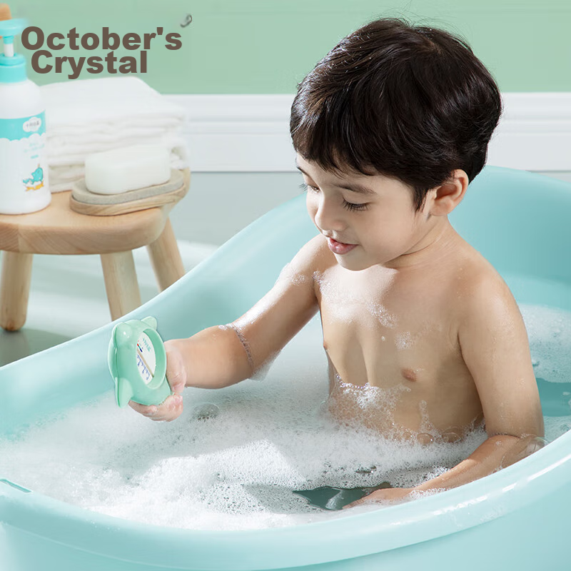 October Crystal Baby Water Thermometer, Bath Temperature Tester for Infants, Acc...