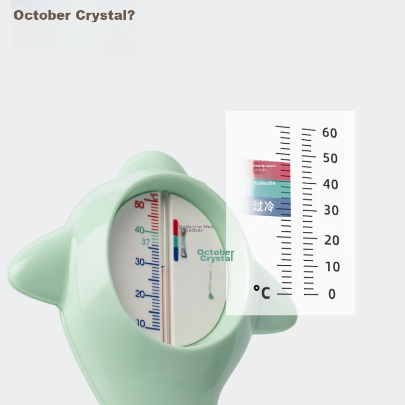 October Crystal Baby Water Thermometer, Bath Temperature Tester for Infants, Acc...