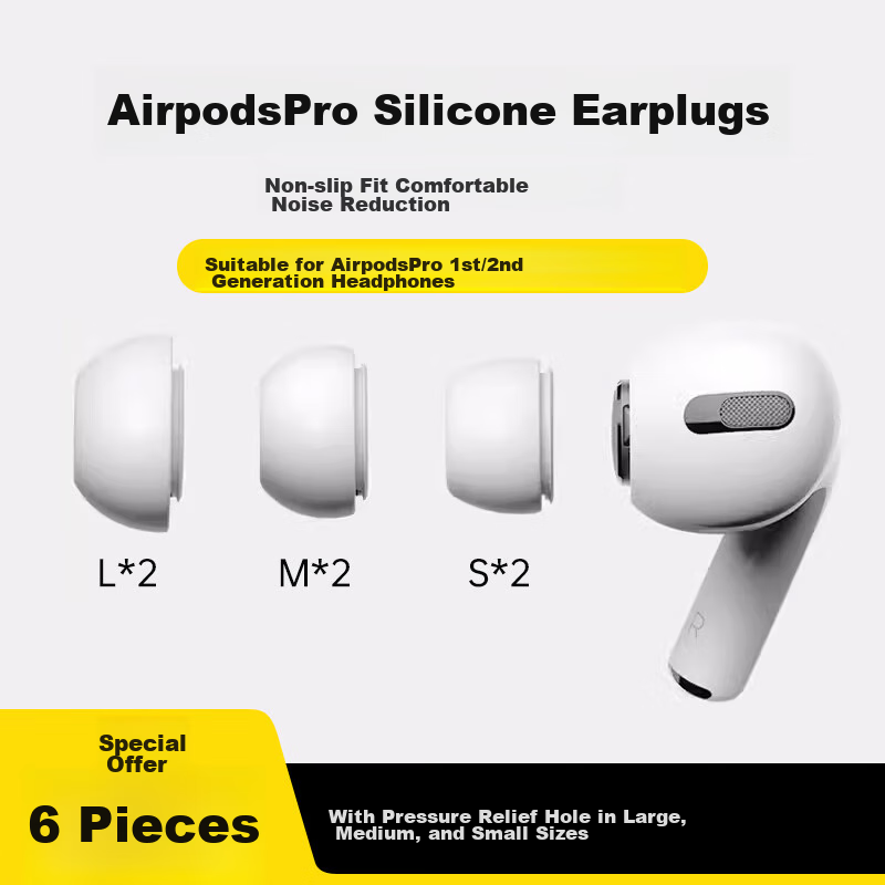 Stiger [Set of Three] Ear Tips, Earbuds Covers, Compatible with AirPods Pro 2nd...