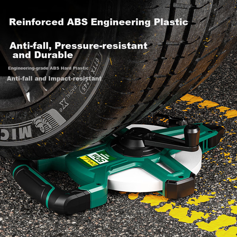 Shengda 100m Fiberglass Measuring Tape Reel Style Glass Fiber Tape Measure Reel...