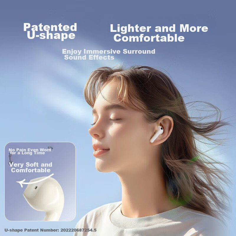 Edifier Evo Air True Wireless Bluetooth Earbuds, Semi In-Ear Headphones, Wireles...