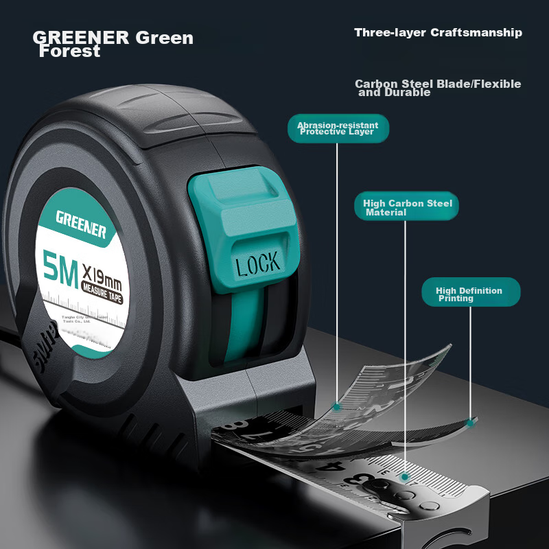 Lülin Steel Tape Measure 3m/5m/10m Thickened Household Measuring Tape Meter Rule...