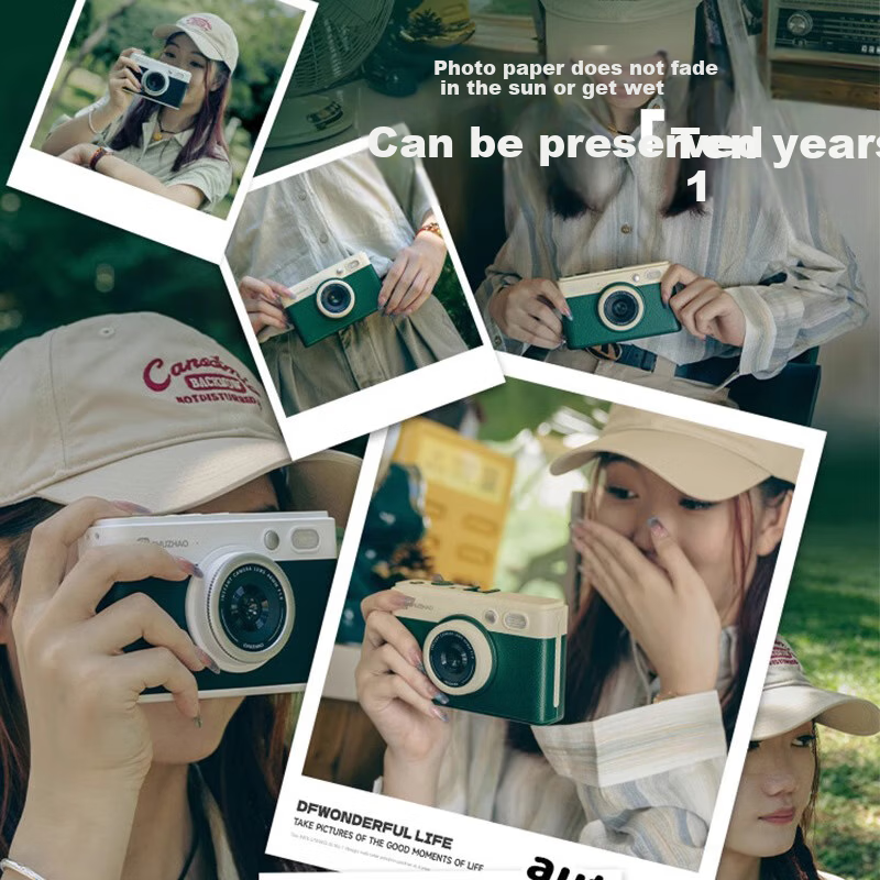 MAQUCC Instant Camera Color Printing Digital Camera One-time Imaging Travel Came...