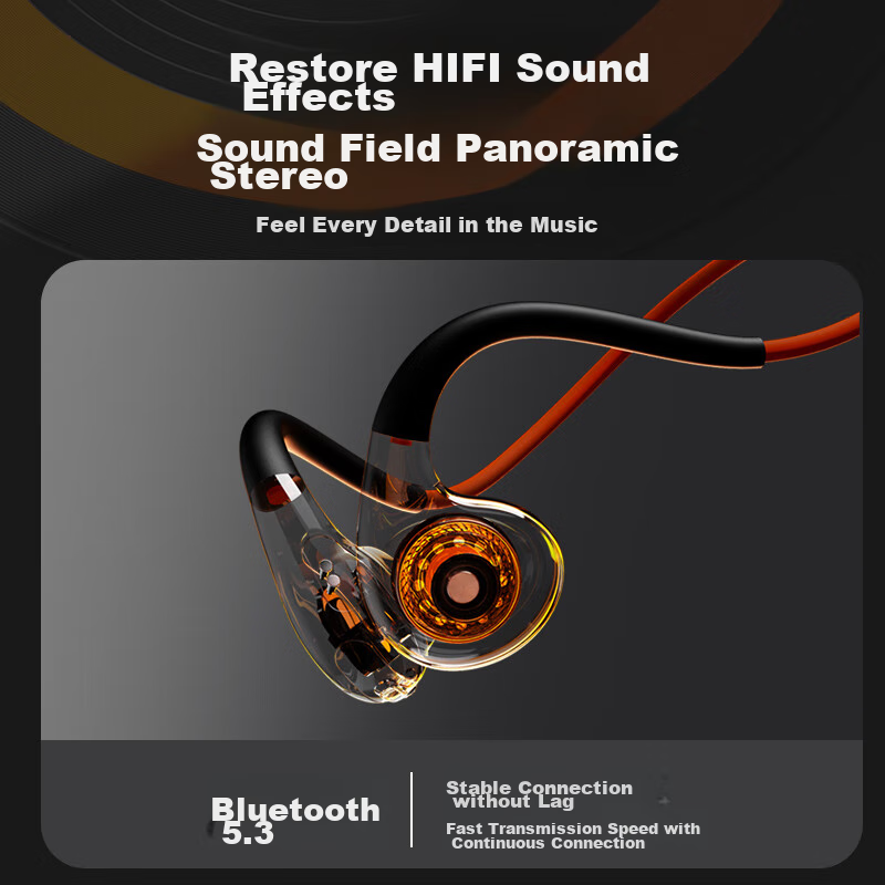 Lenovo Bone Conduction Sports Bluetooth Headphones, IPX7 Waterproof And Dustproo...