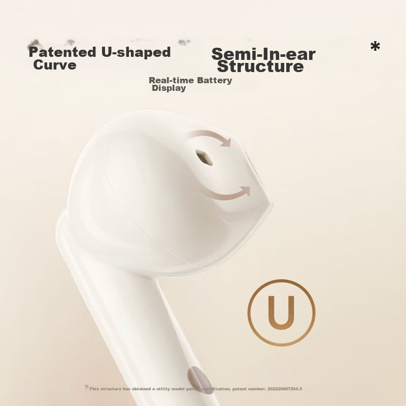 Edifier TO-U3 Plus True Wireless Bluetooth Earbuds, Semi In-Ear Headphones, Comp...