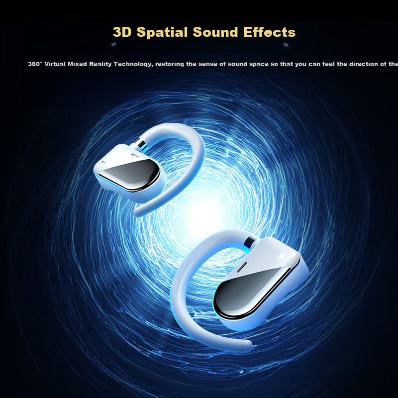 Lenovo [2025 New Model] Wireless Earbuds with Ear Hooks, Call Noise Reduction, f...