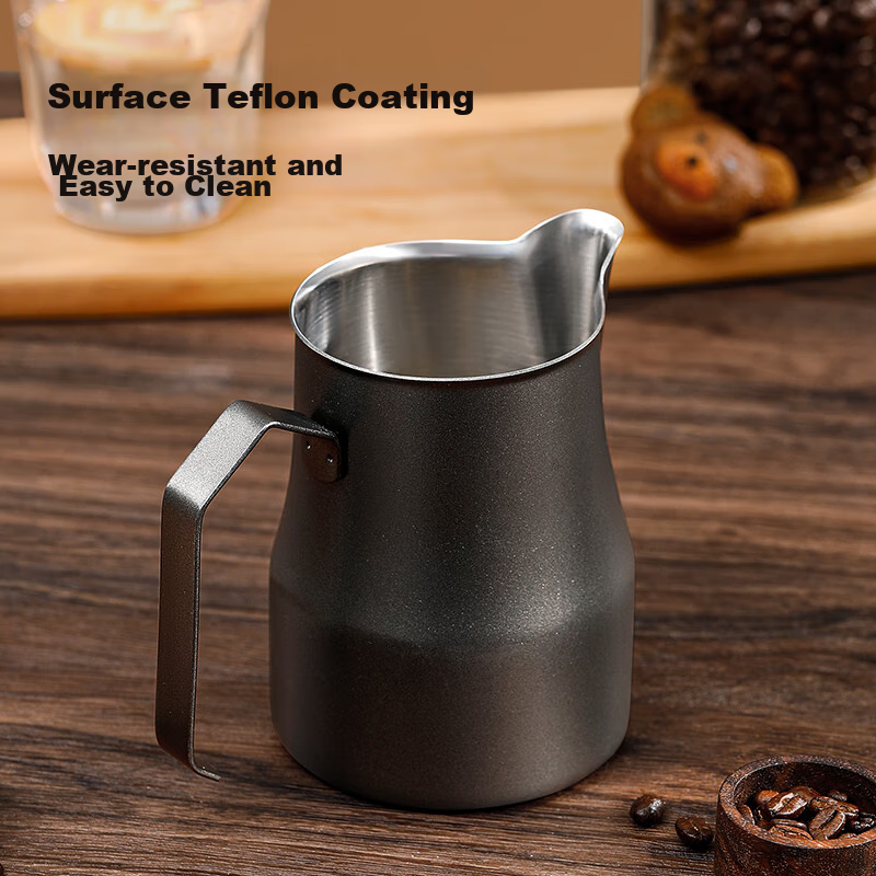 Jingzao, Pointed Mouth Latte Art Cup, 304 Stainless Steel, Thickened Milk Frothe...