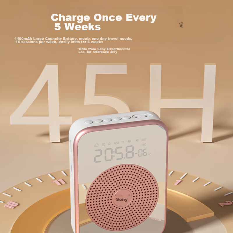 Soaiy S350 Portable Amplifier for Teachers, Loudspeaker with TF Card, USB Drive,...