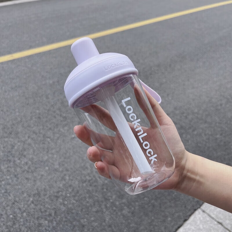 LOCK&LOCK Summer Plastic Water Bottle, Milk Tea Cup, Tritan with Straw, Outdoor...