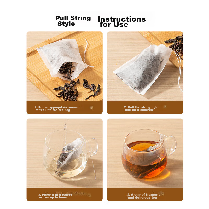 Jingzao Tea Bags, Disposable Drawstring Tea Bags, Soup Seasoning Spice Marinade...