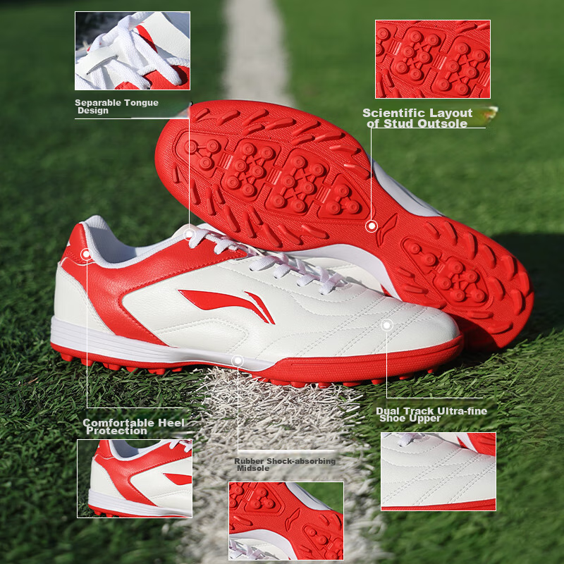 Li-Ning Soccer Shoes for Men, TF Turf Cleats, for Adults, Teenagers, Elementary...