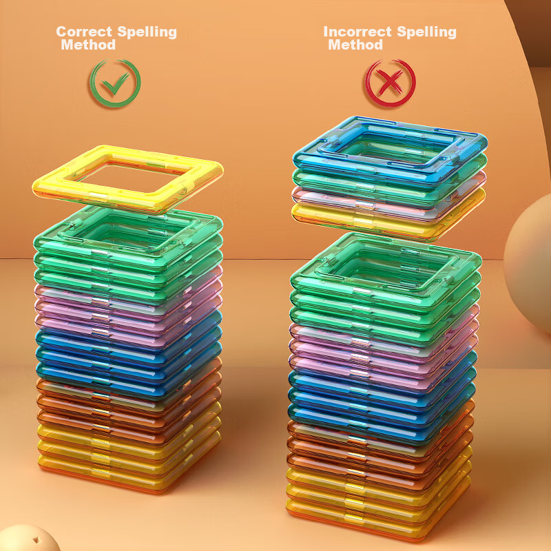 Xingyayoupin Magnetic Tiles 150-Piece Set, Children's Toy Magnetic Building Bloc...