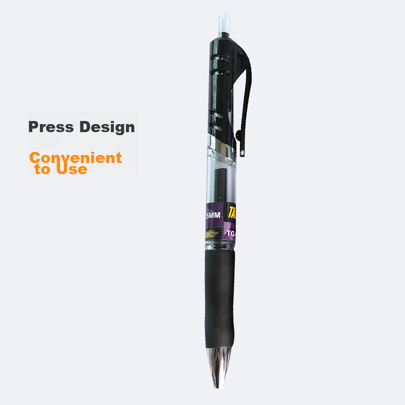 TANGO K35 Gel Pen, Black, Retractable, 0.5mm Bullet Tip, 12-Pack, Water-Based In...