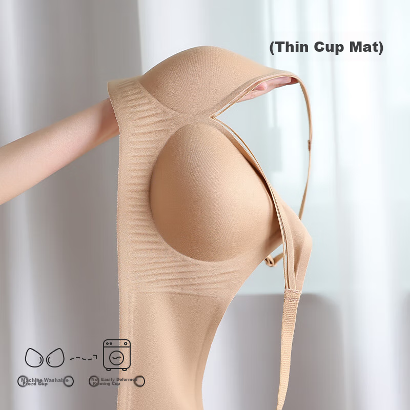 Langsha Soft Support Seamless Bra for Women, Push-Up Bra for Small Breasts, Wire...