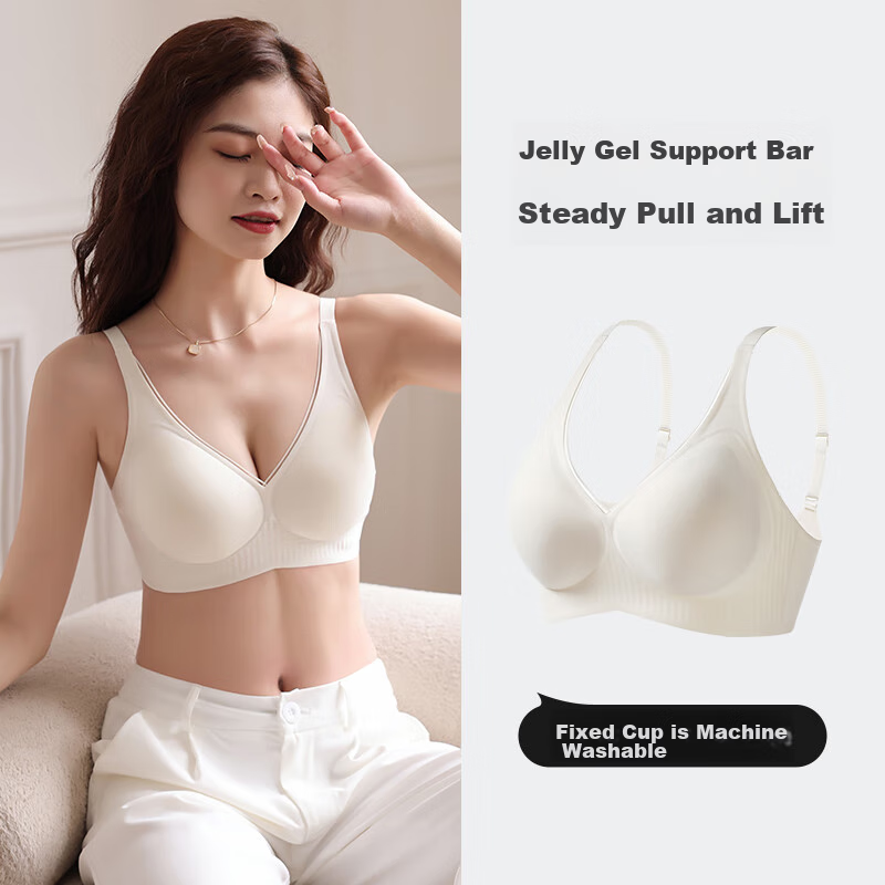 Langsha Soft Support Seamless Bra for Women, Push-Up Bra for Small Breasts, Wire...