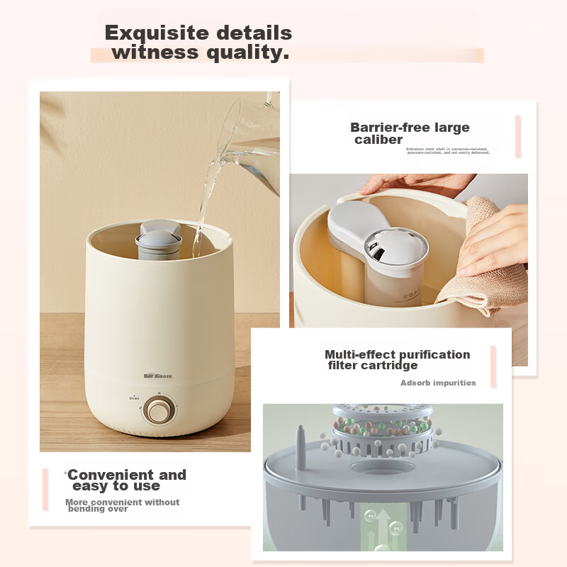 Bear [Brand Top 1] Humidifier, Quiet for Bedroom, Baby, Office, Desktop, Large C...