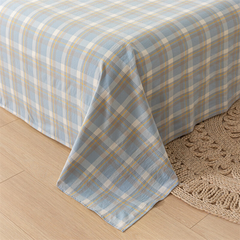 MUJI Class A Pure Cotton Bed Sheet Single Piece, Cotton Single Bed Sheet for Dor...