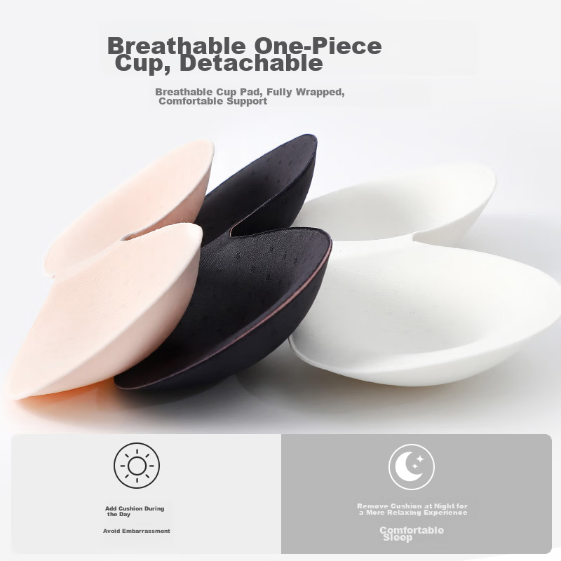 Langsha Strapless Bra for Women, Thin Style, Makes Breasts Appear Smaller, Push-...