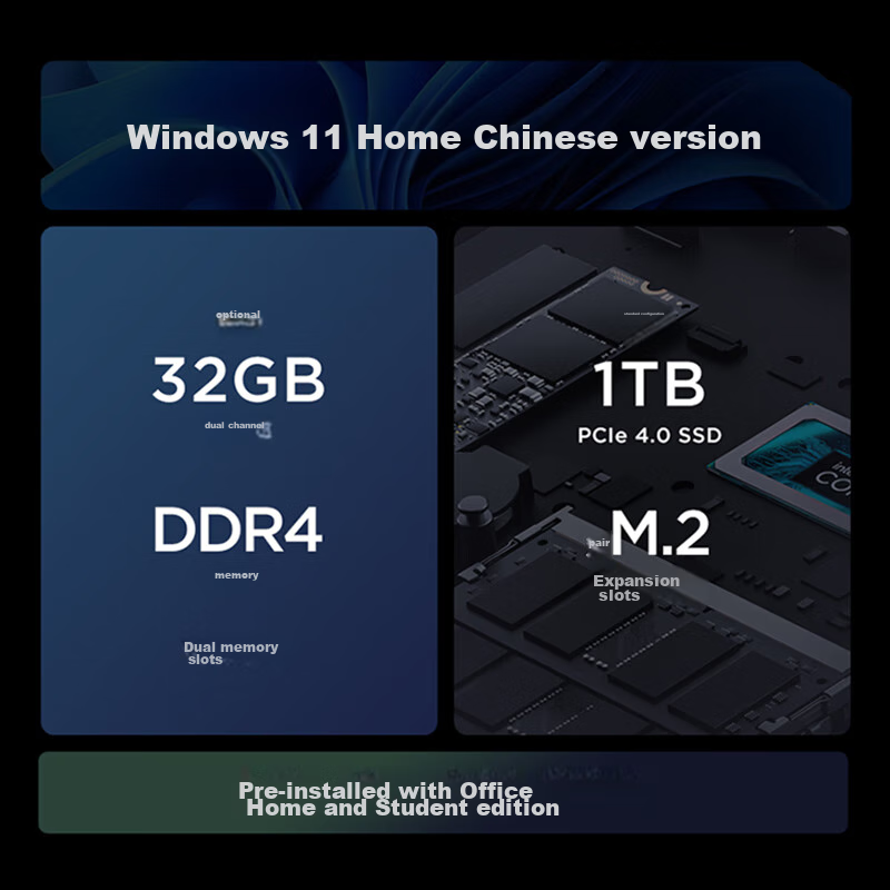 Lenovo Xiaoxin Mini Pocket Mini PC High-Performance Business Mini Desktop Comput...