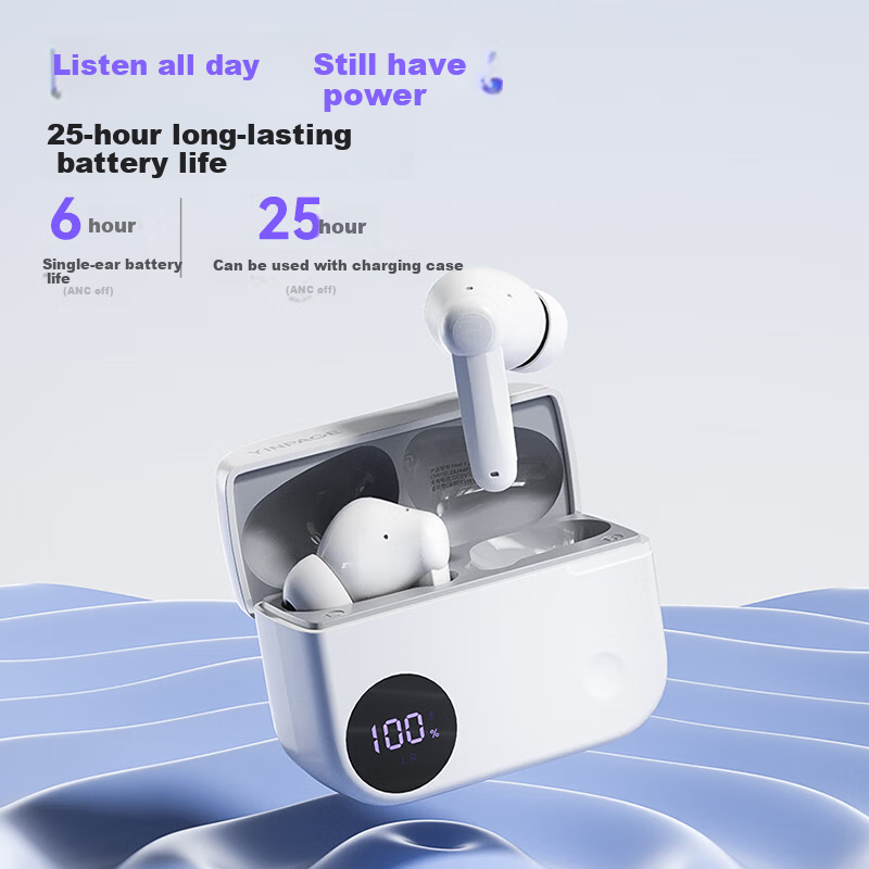 SoundPEATS Feel 1 Pro True Wireless Bluetooth Earbuds with ANC Active Noise Canc...