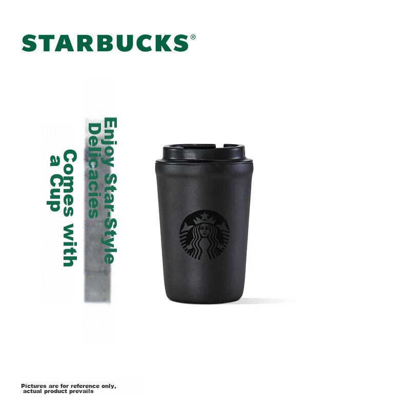 Starbucks Classic Obsidian Black Insulated Tumbler 355ml Coffee Mug Cold Water C...