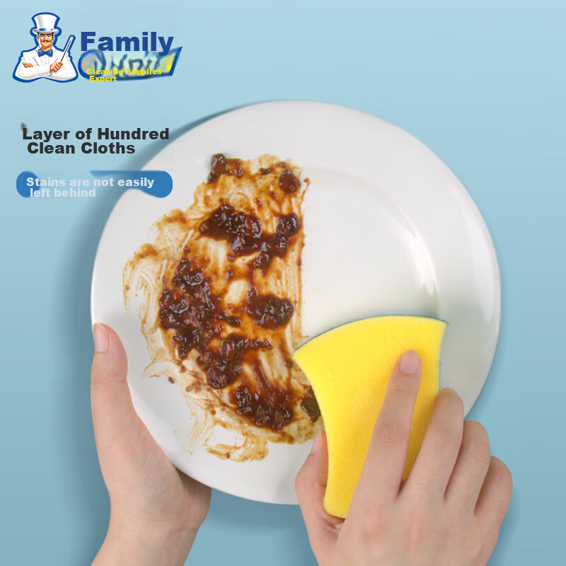 Shijia Italian Imported Scouring Pad, 8-Pack, Kitchen Degreasing Brush, Pot Scru...