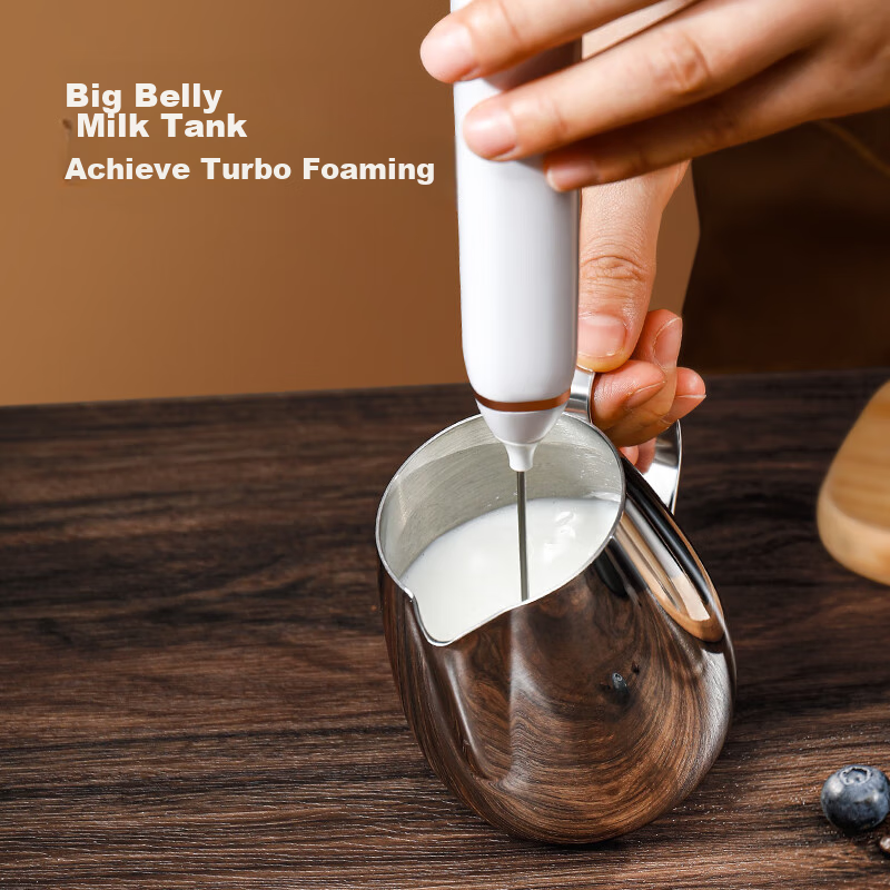 Jingzao 304 Stainless Steel Milk Frother Cup, Home Use Pour-Over Coffee Milk Fro...