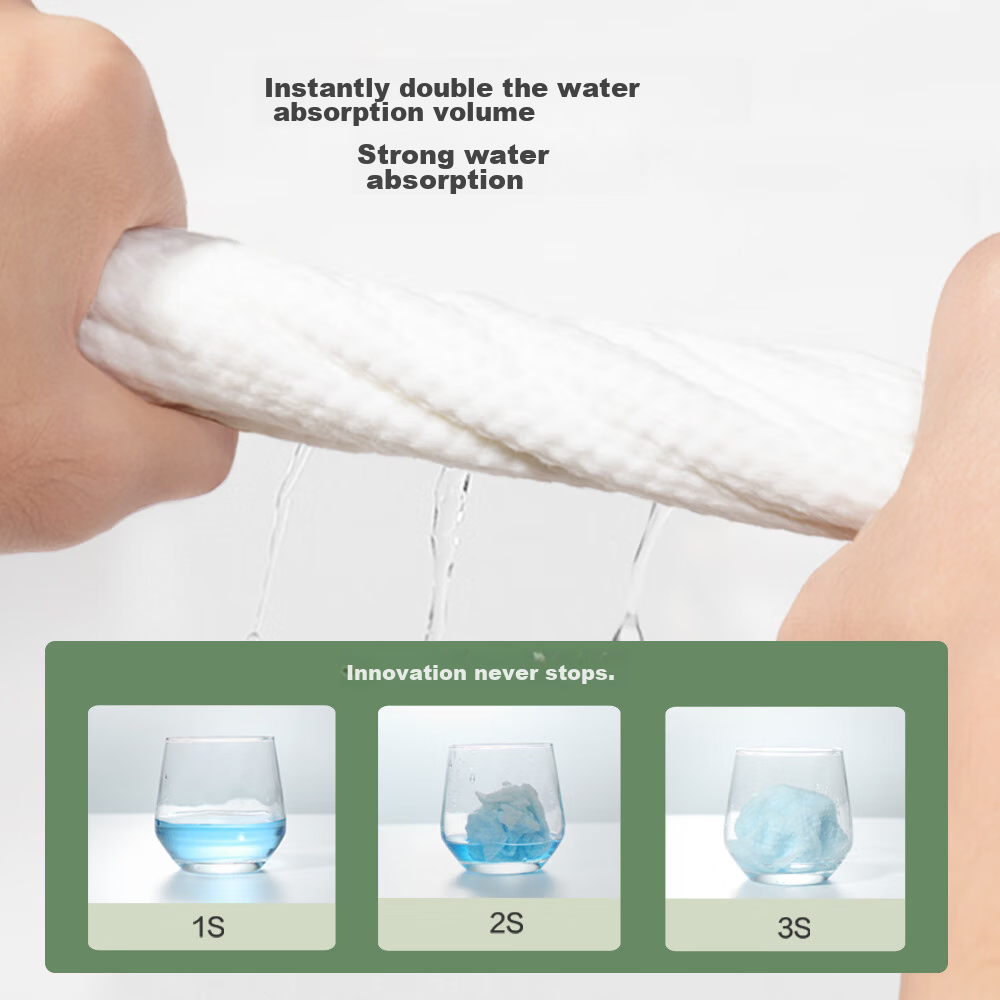 Jingzao Disposable Compressed Towels, 20 Pieces (Individually Packaged), Extra L...