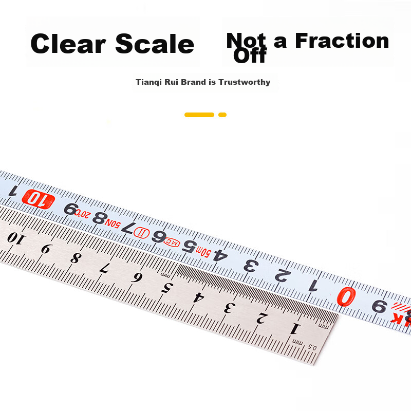 Tianqi Rui Steel Tape Measure 50 Meters, Handheld And Stand-Up Cross-Shaped Long...