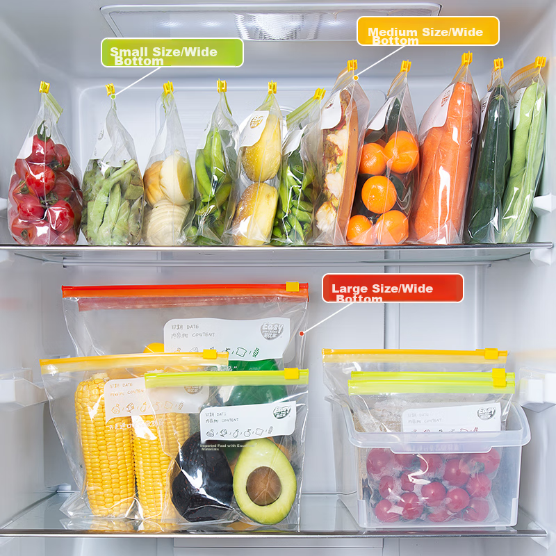 Yiyoujia Zipper Food Storage Bags, Airtight Bags, Odor-Proof Bags, Lockable Bags...