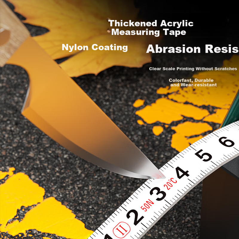 Shengda Tape Measure, Fiber Tape 100 Meters, Frame-Style PVC Fiberglass Tape Mea...