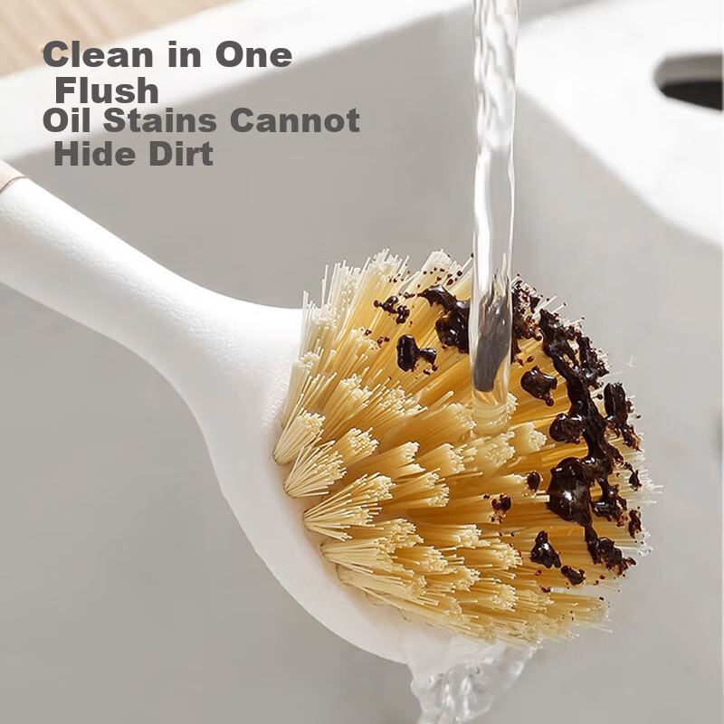 Xijie Pot Scrubber, Kitchen Cleaning Brush, Long Handle Degreaser, Non-Stick Cle...