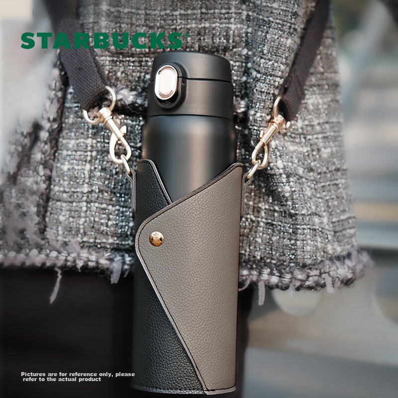 Starbucks Coffee Treasure Series Golden Flow Stainless Steel Cup with Cup Sleeve...